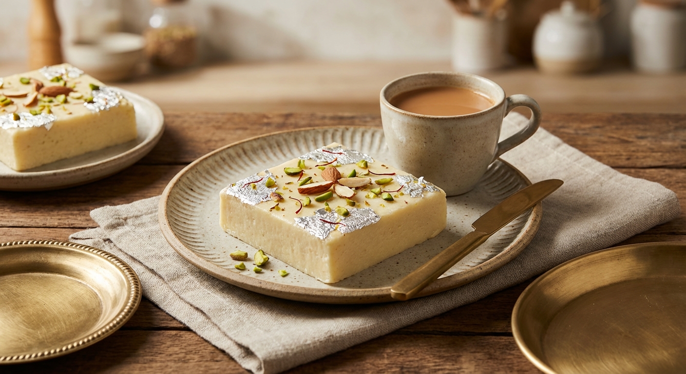 Silky Milk Fudge (Indian-style Milk Burfi)