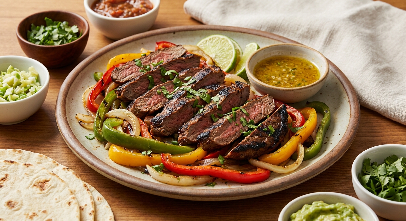 Citrus-Garlic Beef Fajitas (Restaurant-Style)