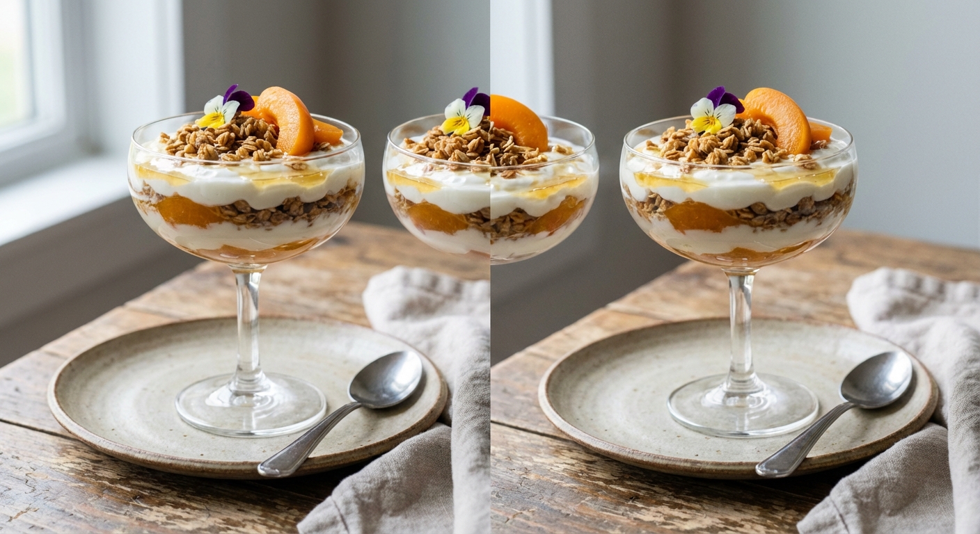 Greek Yogurt Parfait with Nut-free Granola & Apricot Compote