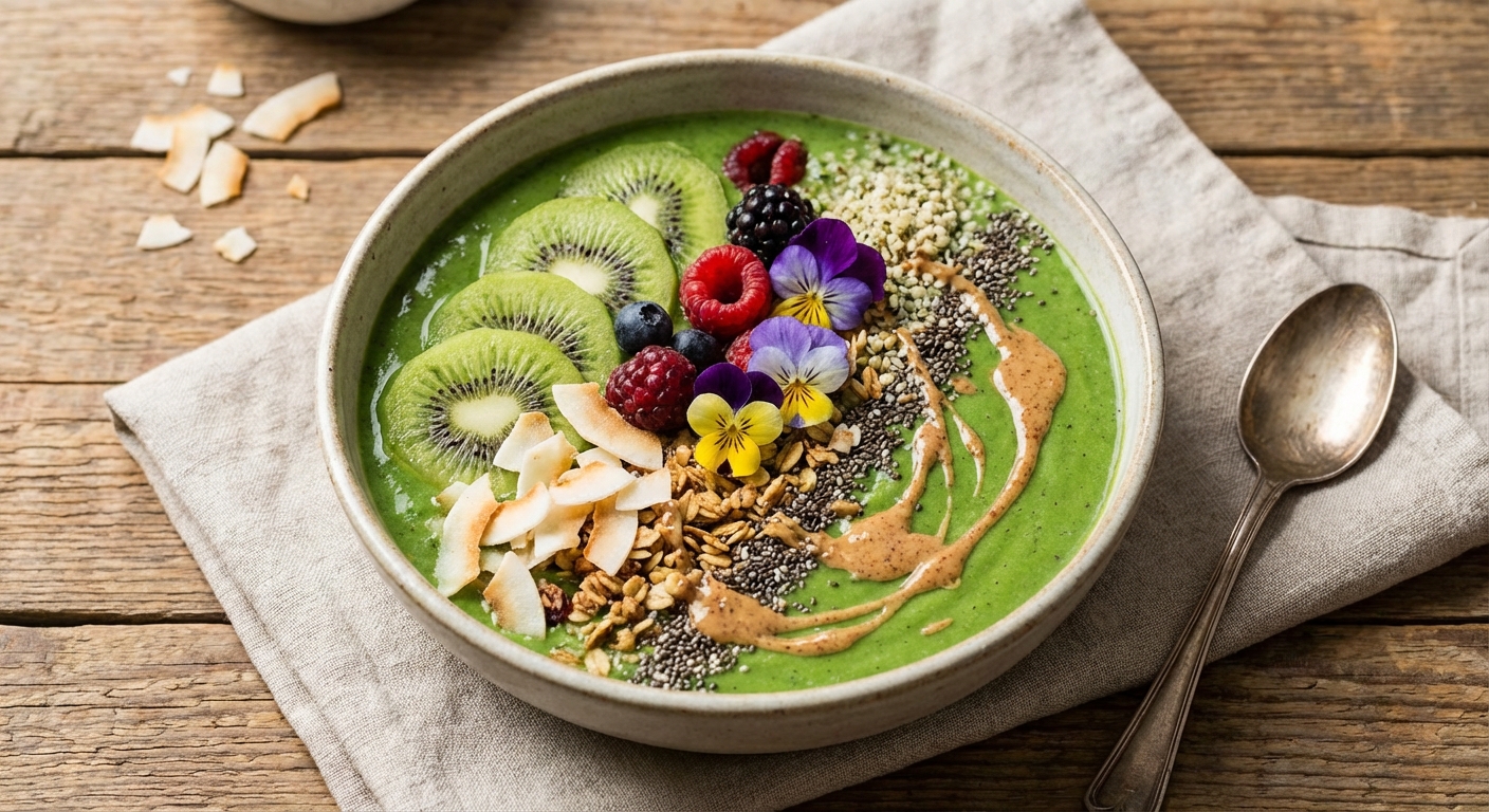 Green Protein Smoothie Bowl