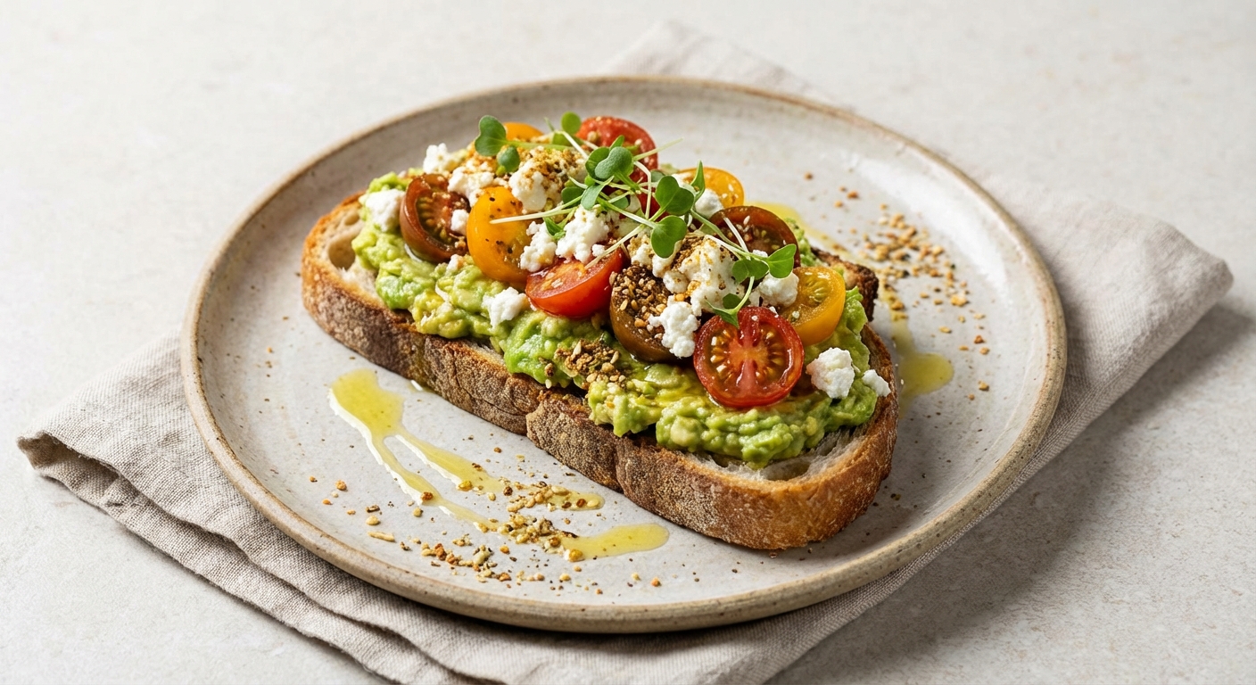 Avocado Toast with Tomato & Feta