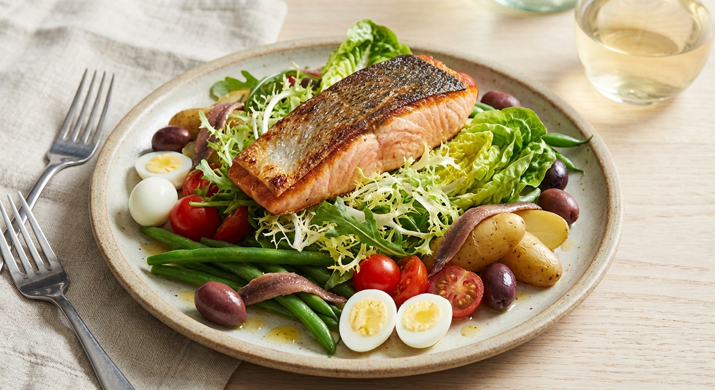 Salmon Niçoise-style Salad