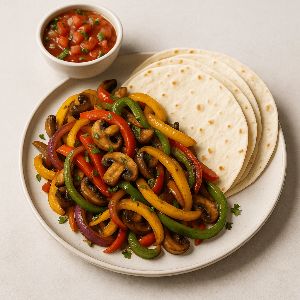 Vegetable Fajitas with Tortillas