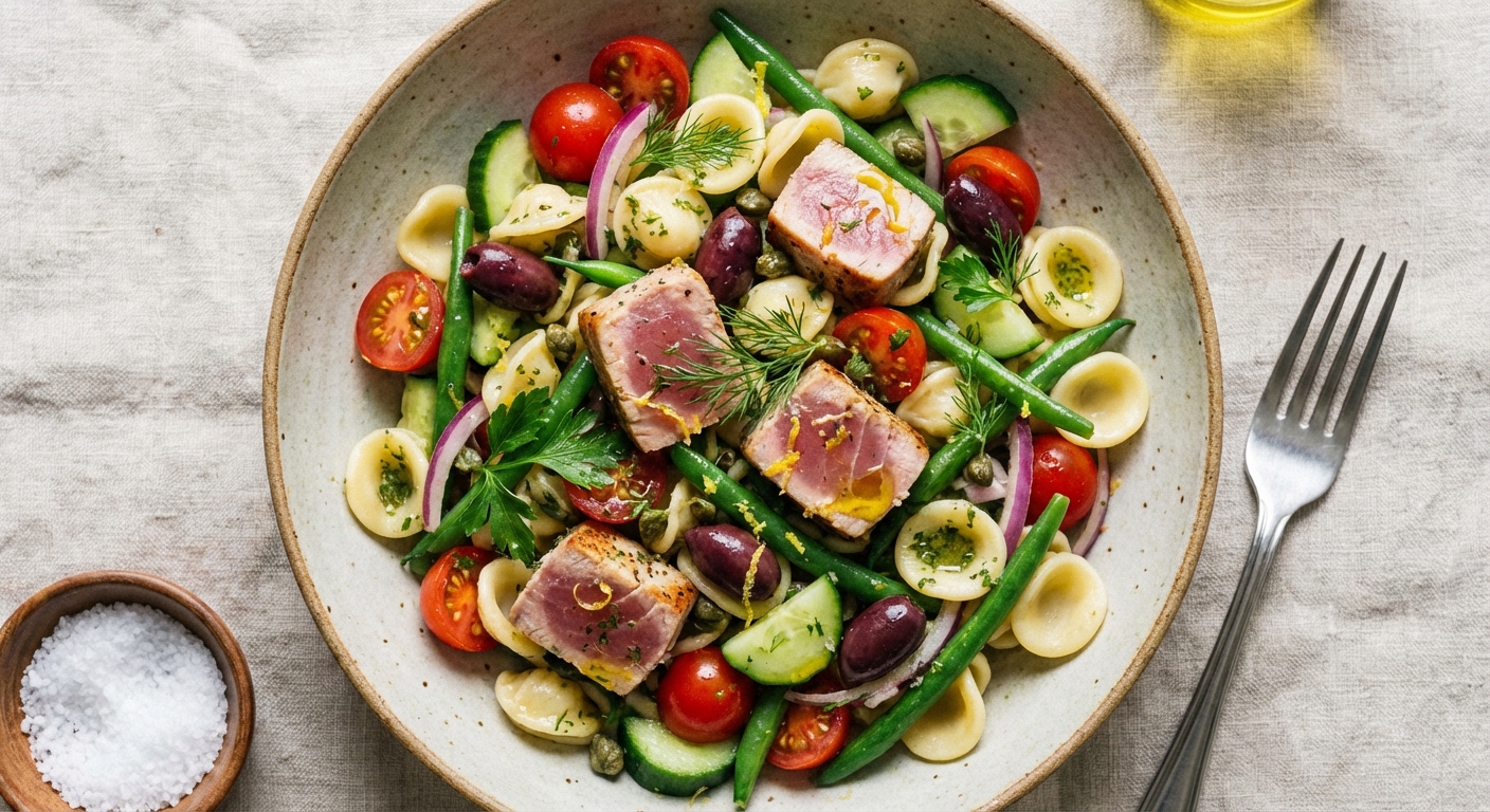 Tuna Pasta Salad with Veggies
