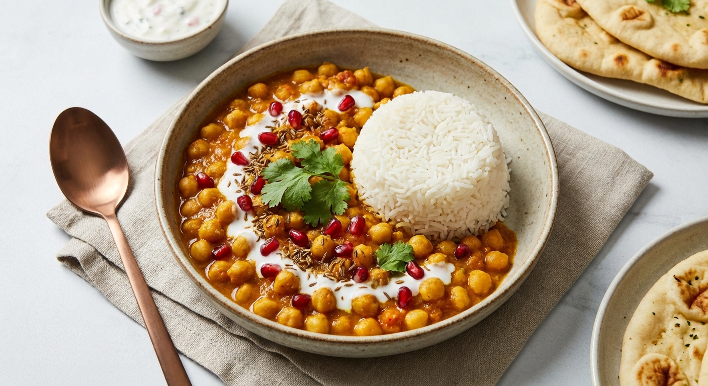 Chickpea Curry with Basmati Rice