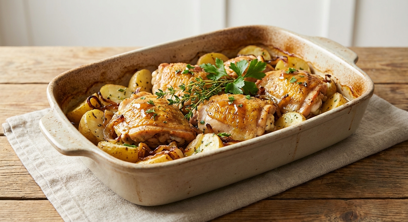 Savory Chicken and Potato Bake
