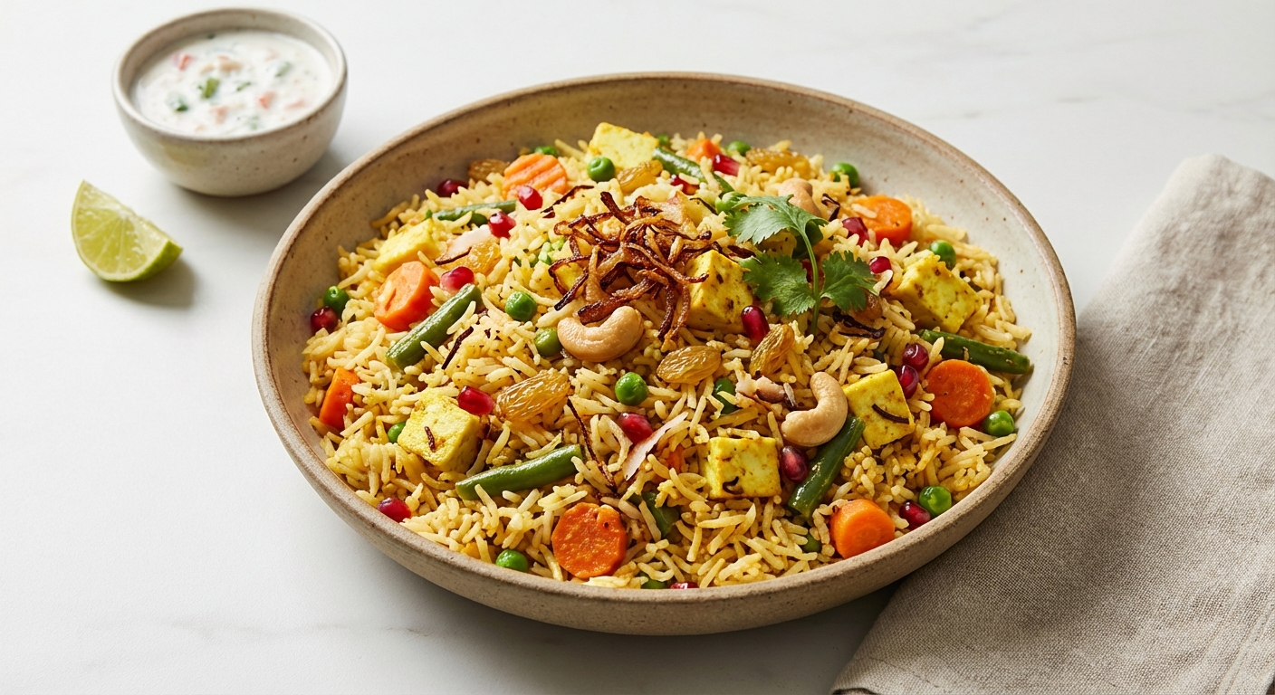Coconut Vegetable Biryani