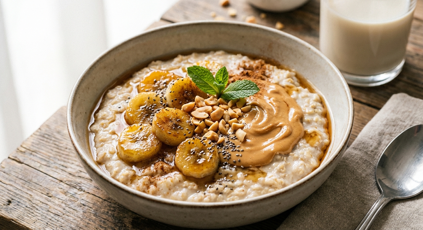 Banana & Peanut Butter Oatmeal