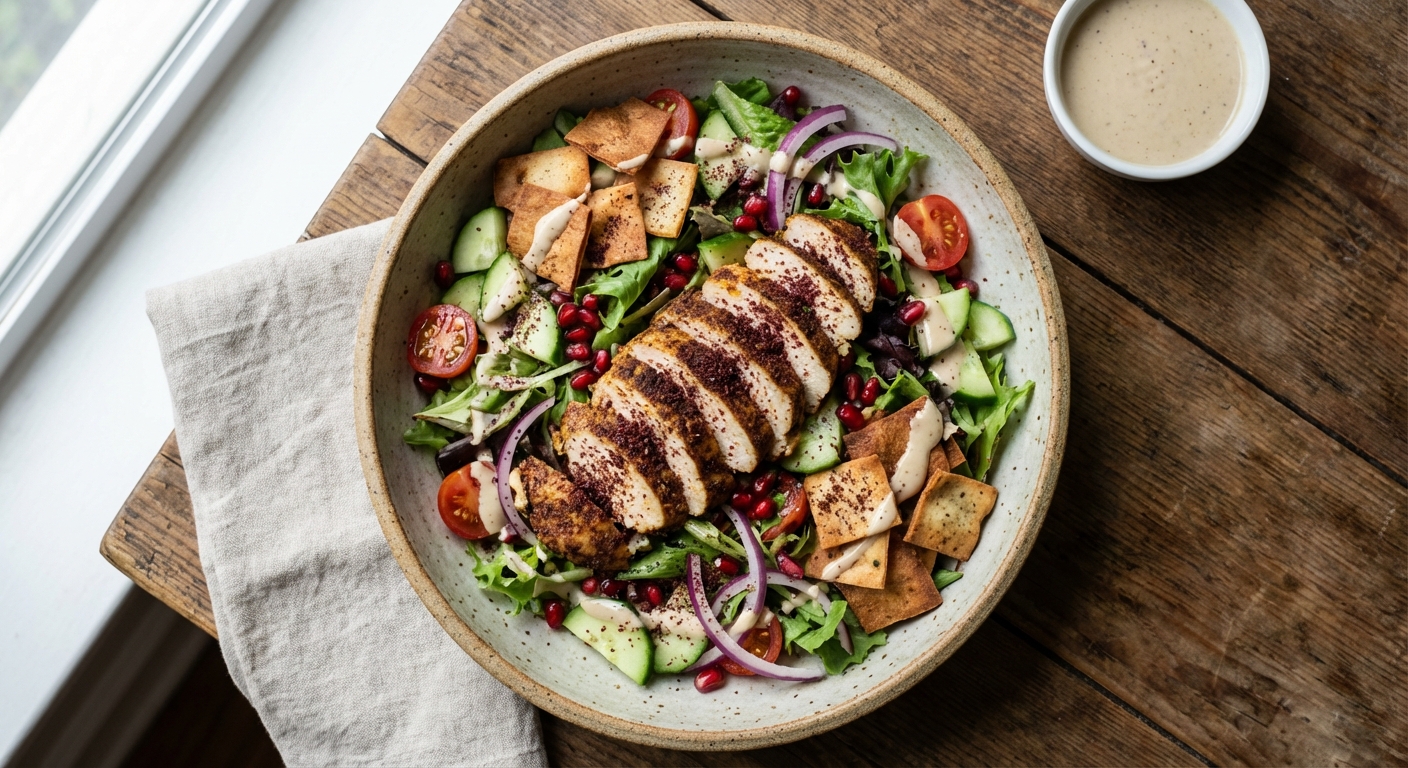 Sumac Chicken Shawarma Salad