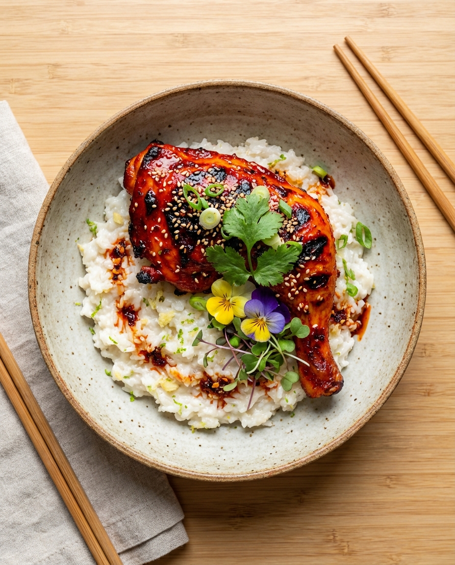 Spicy Gochujang Chicken with Coconut-Milk Rice