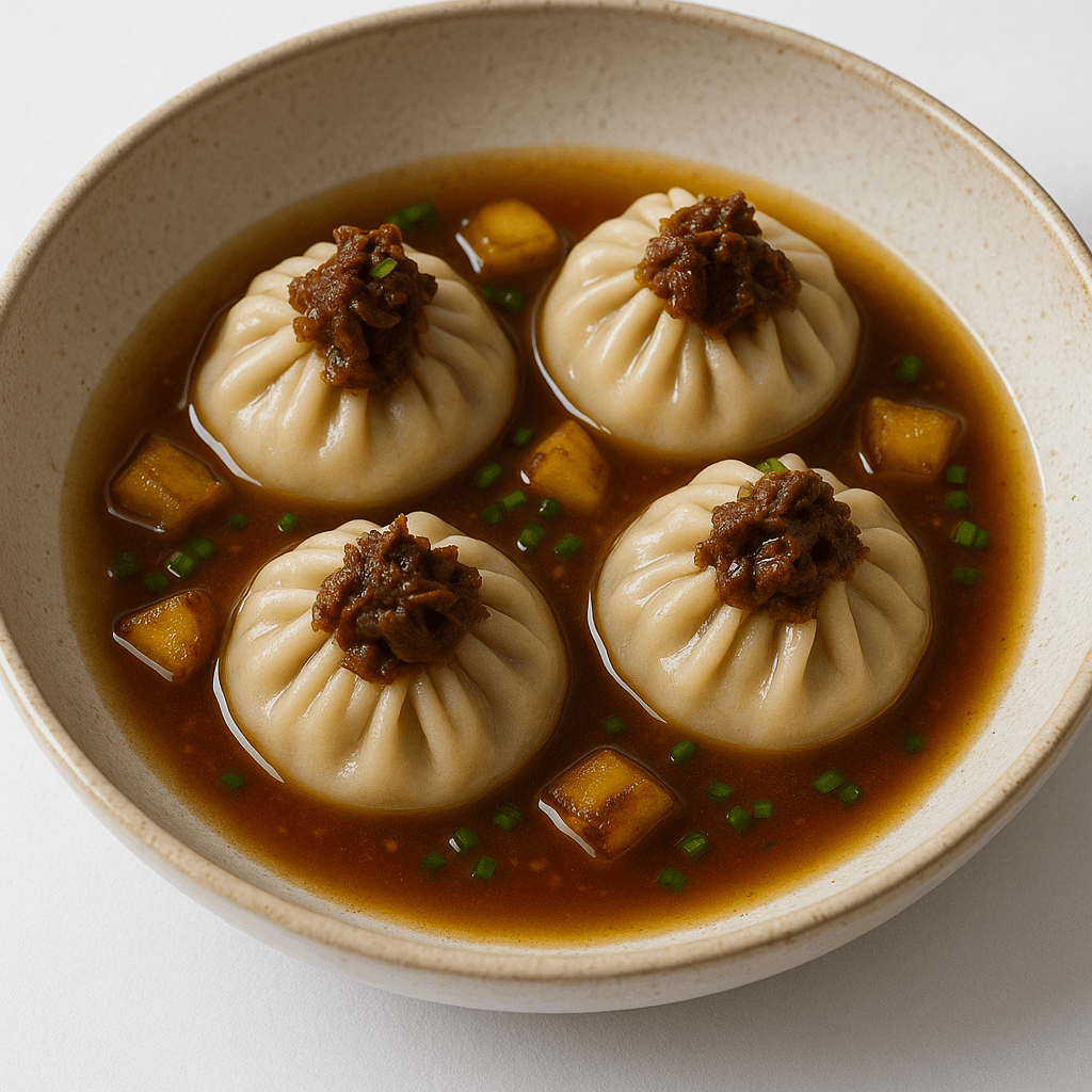 Oxtail Plantain Soup Dumplings