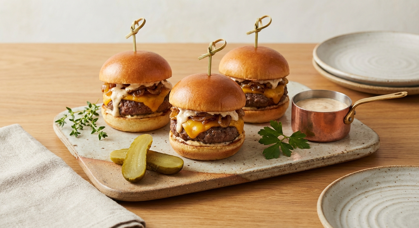 Beef & Cheddar Sliders
