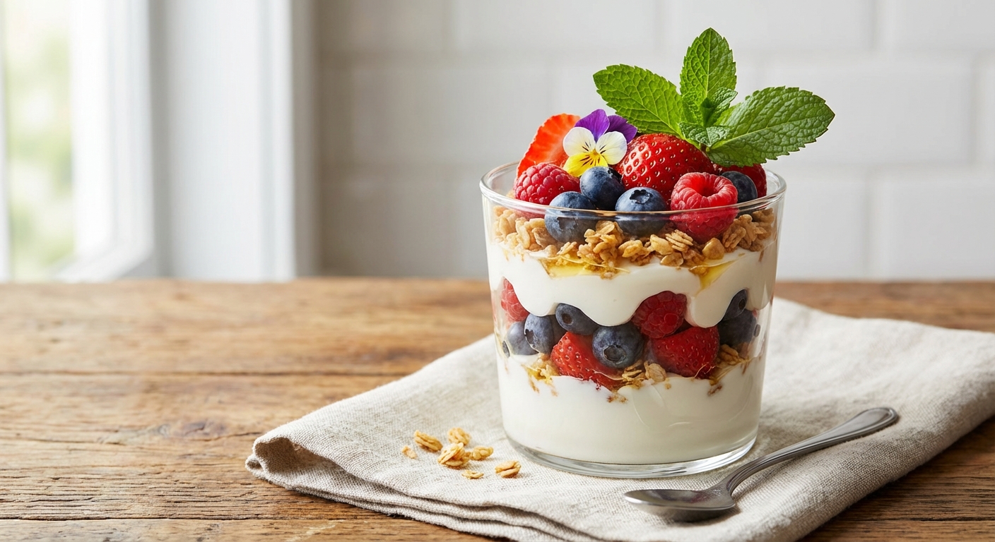 Greek Yogurt Berry Granola Parfait