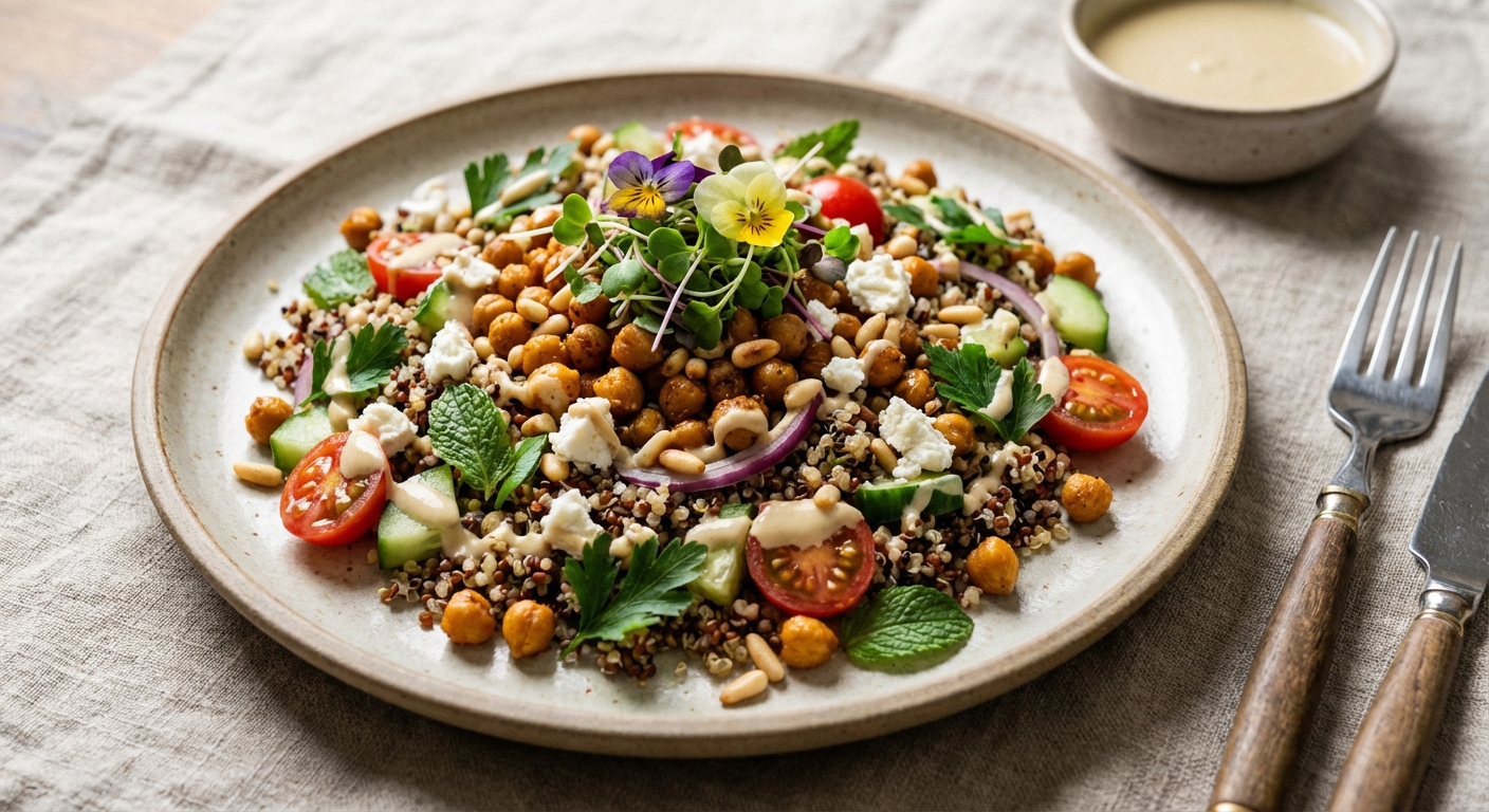 Quinoa Chickpea Salad