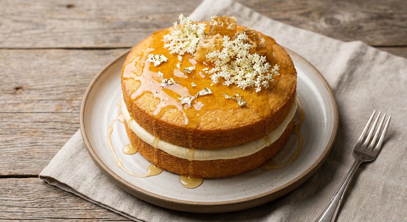 Vanilla Honey Sponge Cake