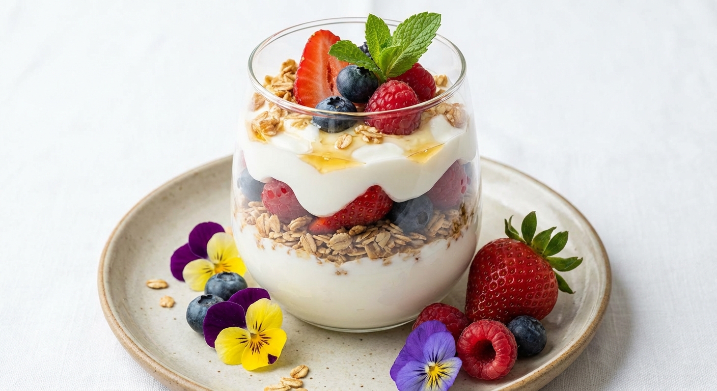 Greek Yogurt Oat & Berry Parfait