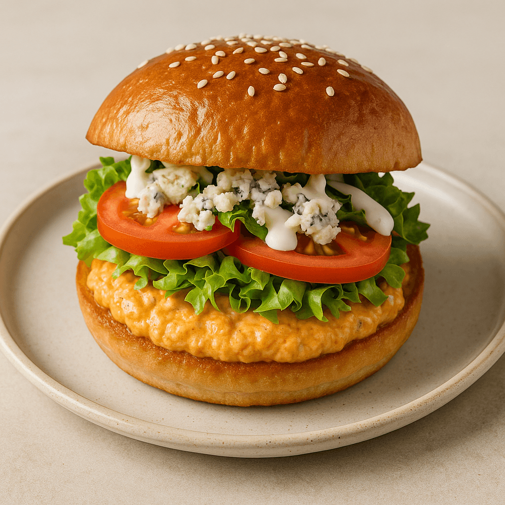 Buffalo Garlic Dip Sandwich