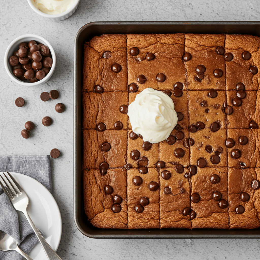Sheet Pan Chocolate Chip Pancakes