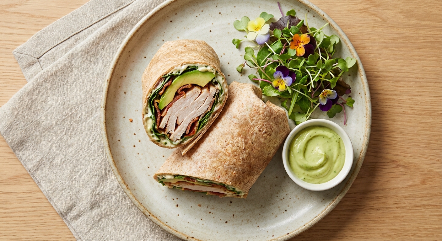 Turkey & Avocado Whole-Grain Wraps