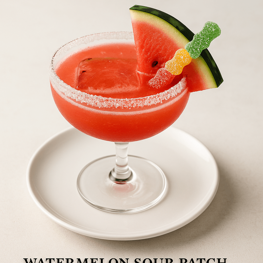 Watermelon Sour Patch Cocktail