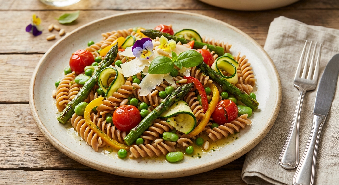 Whole Wheat Pasta Primavera