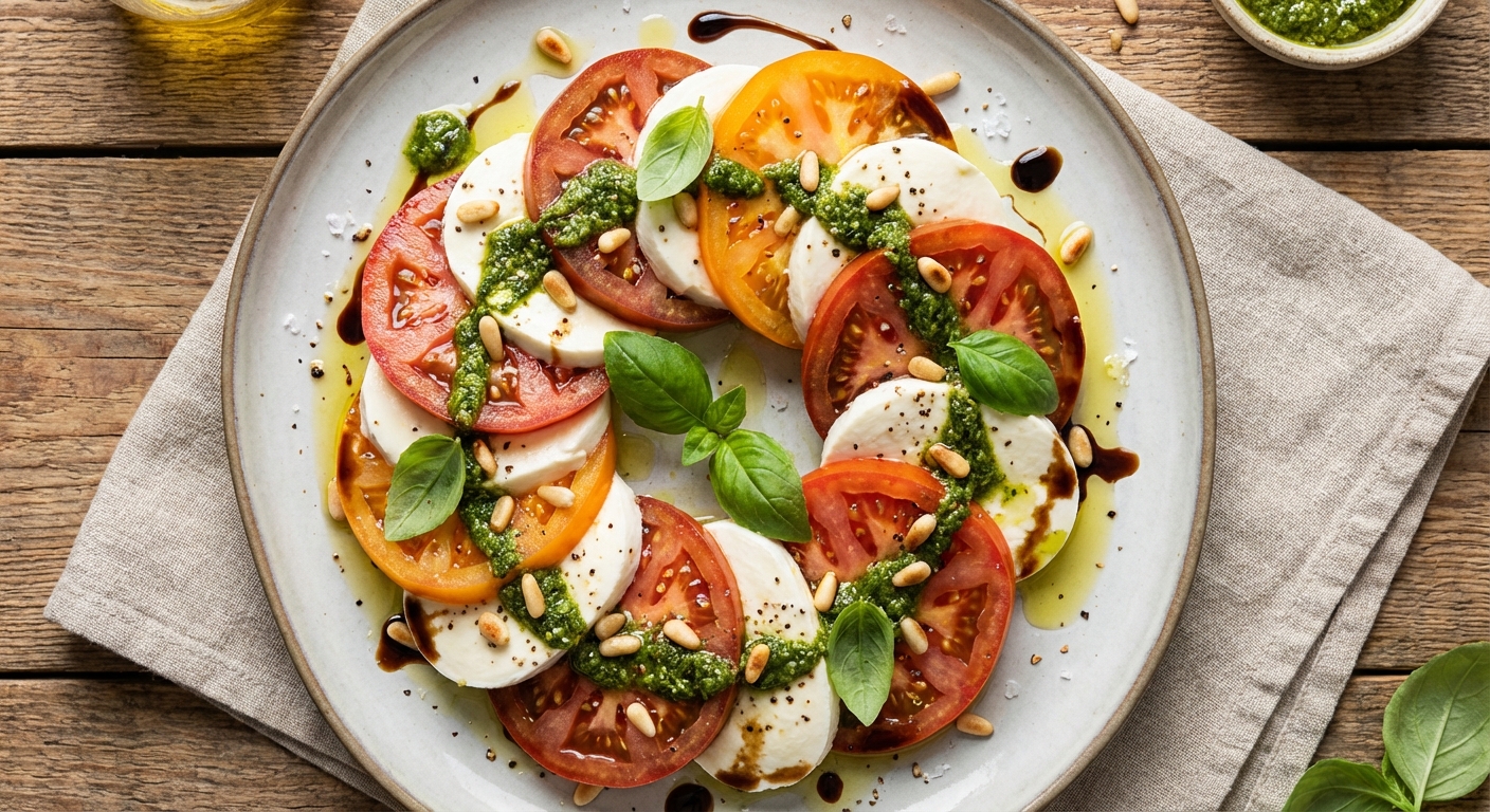 Caprese Salad with Pesto