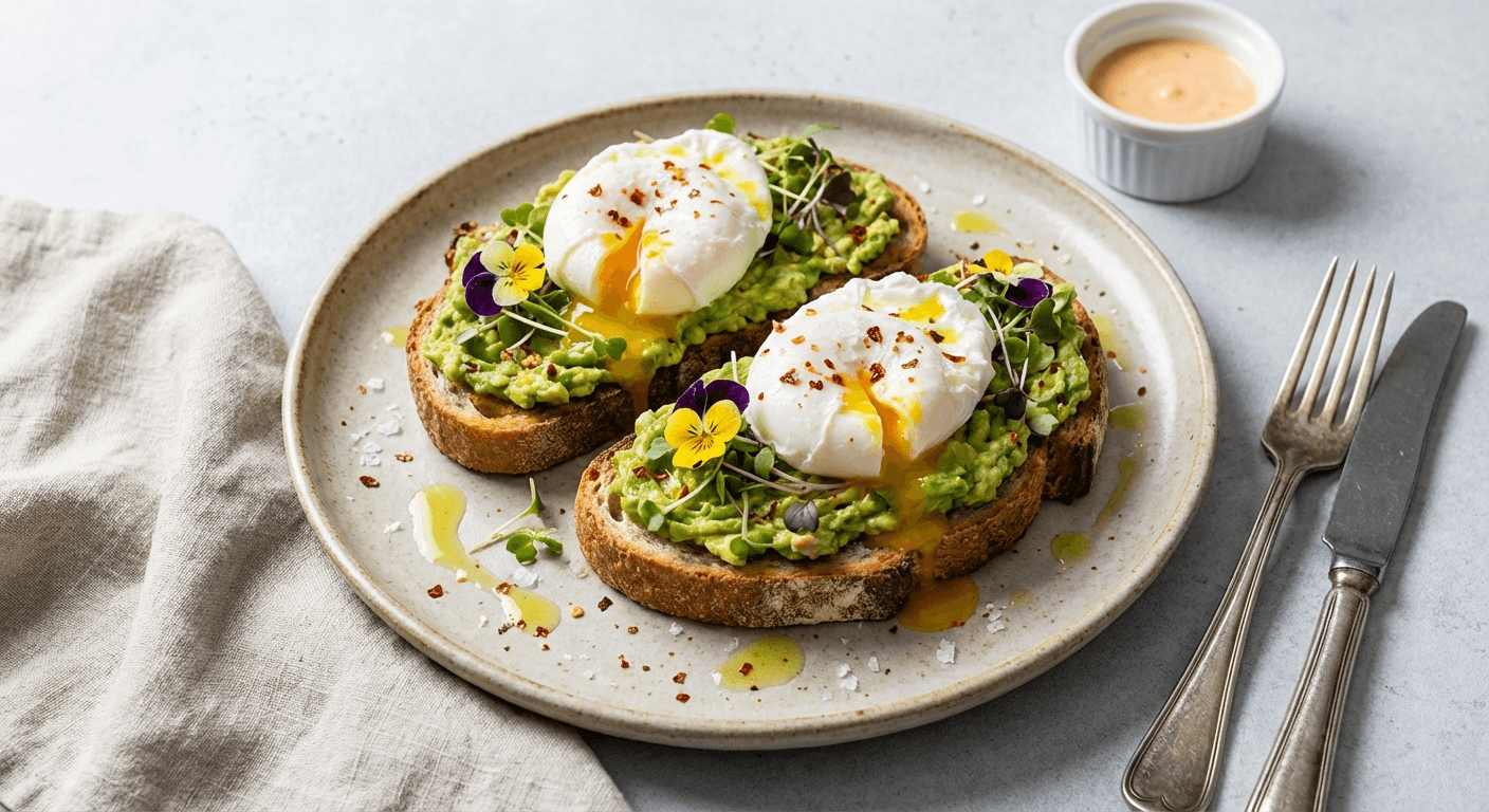 Avocado Toast with Poached Eggs