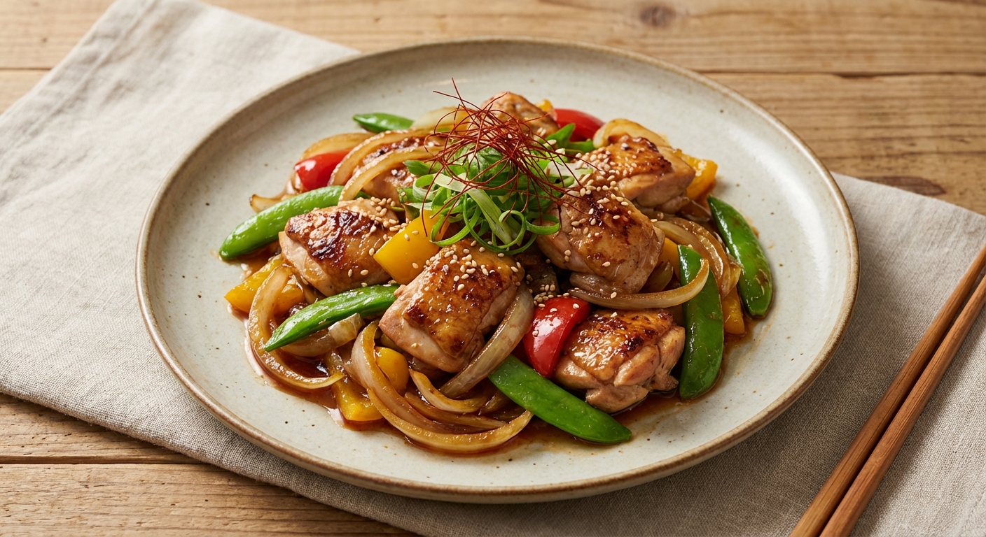 Chicken and Onion Stir-Fry