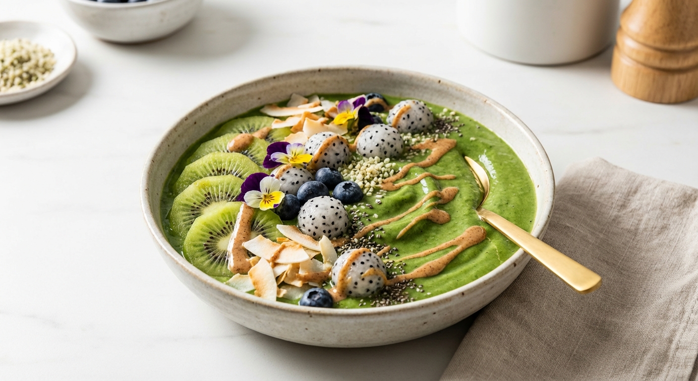 Green Protein Smoothie Bowl