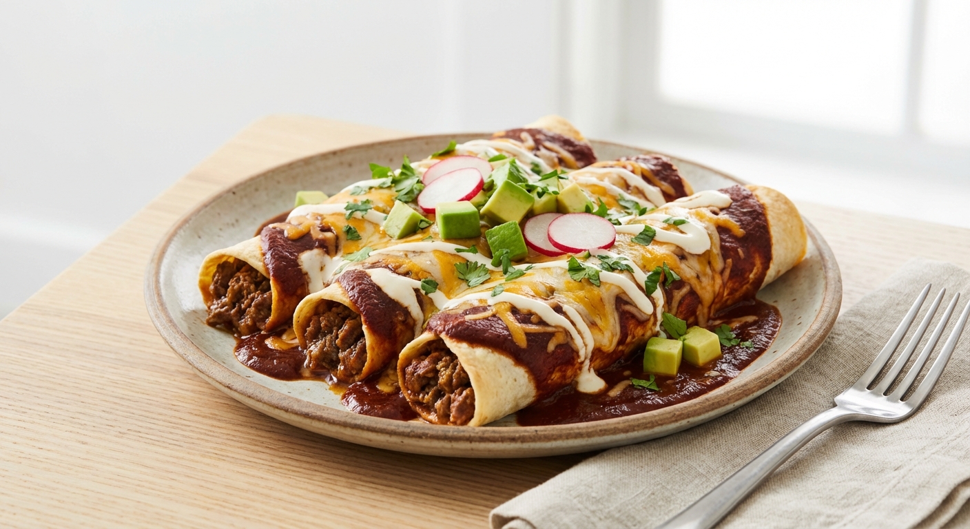 Keto Beef Enchiladas