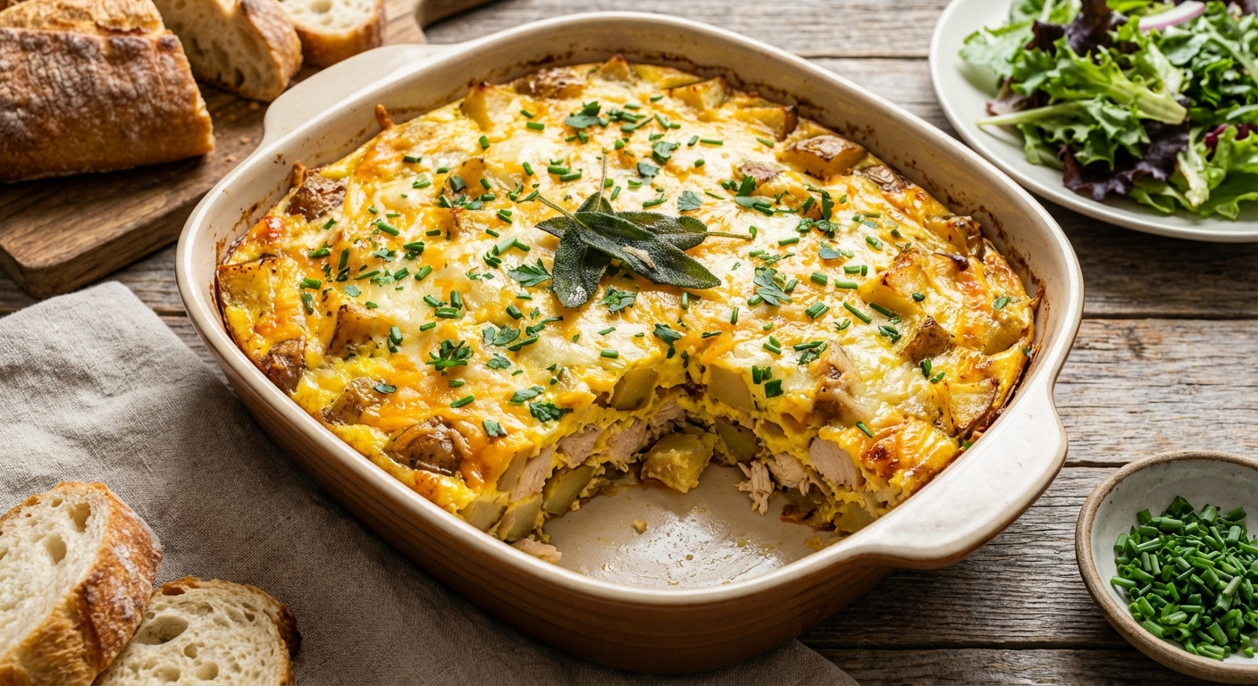 Chicken and Potato Breakfast Casserole