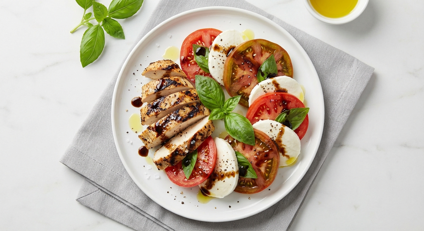 Caprese Salad with Grilled Chicken