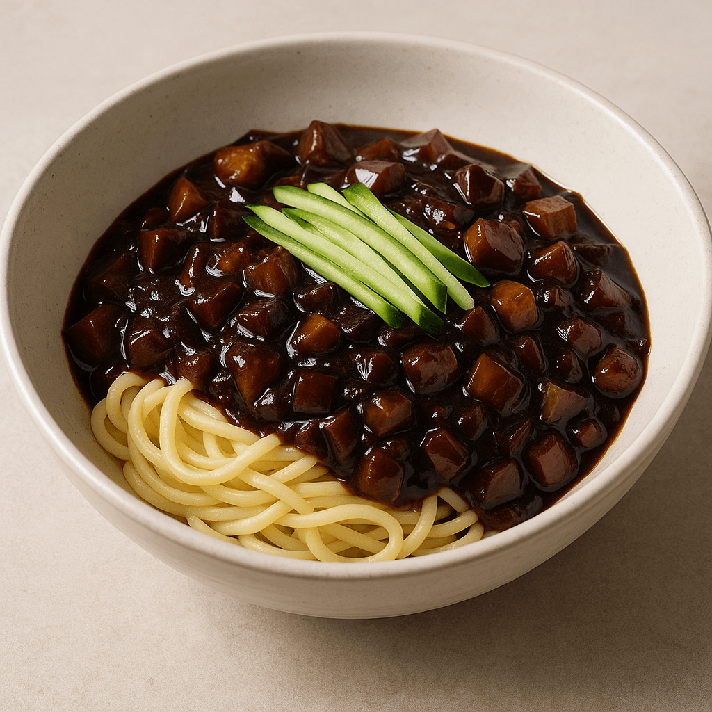 Jajangmyeon (Korean Black Bean Noodles)
