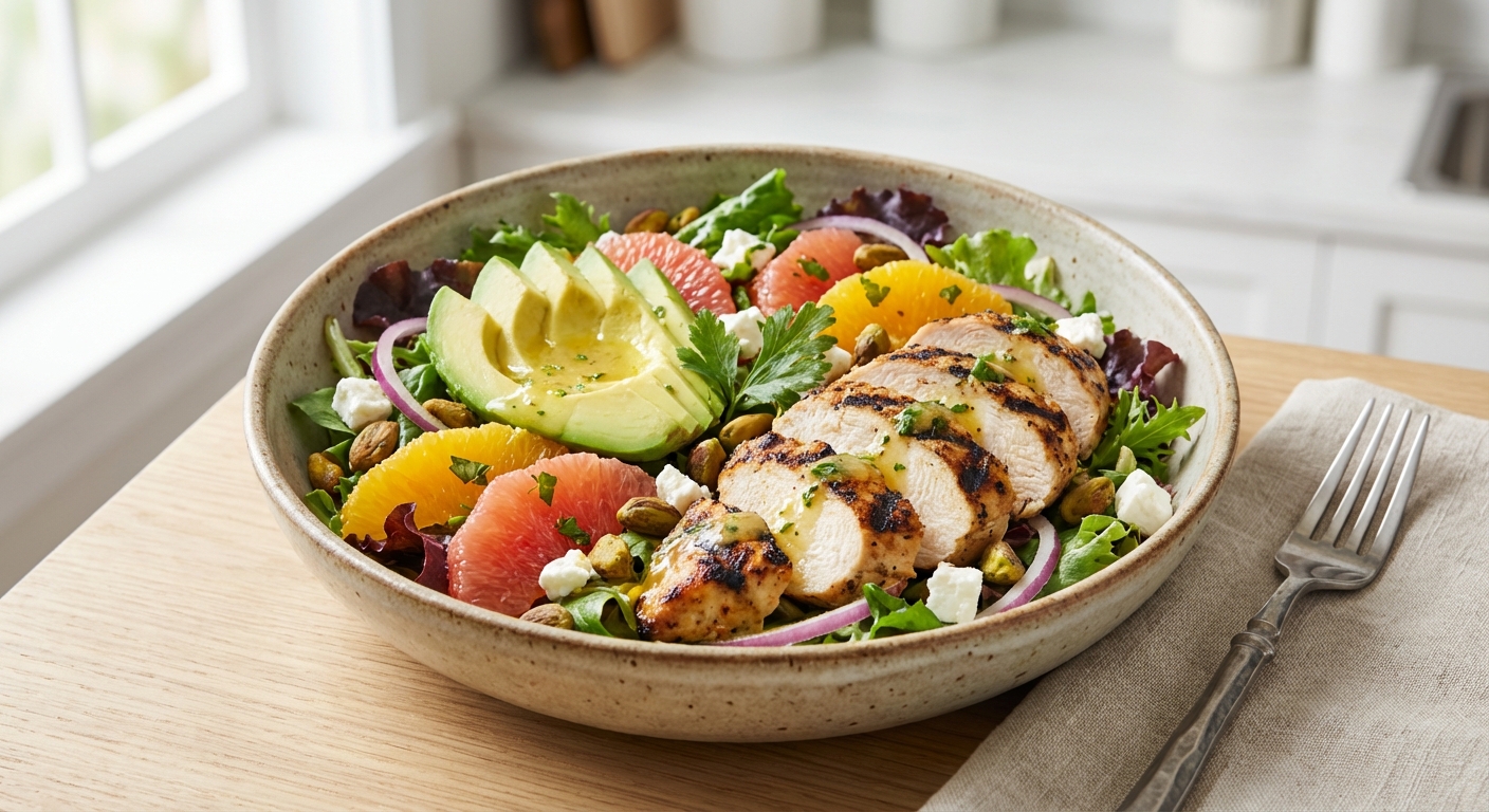Grilled Chicken & Avocado Citrus Salad