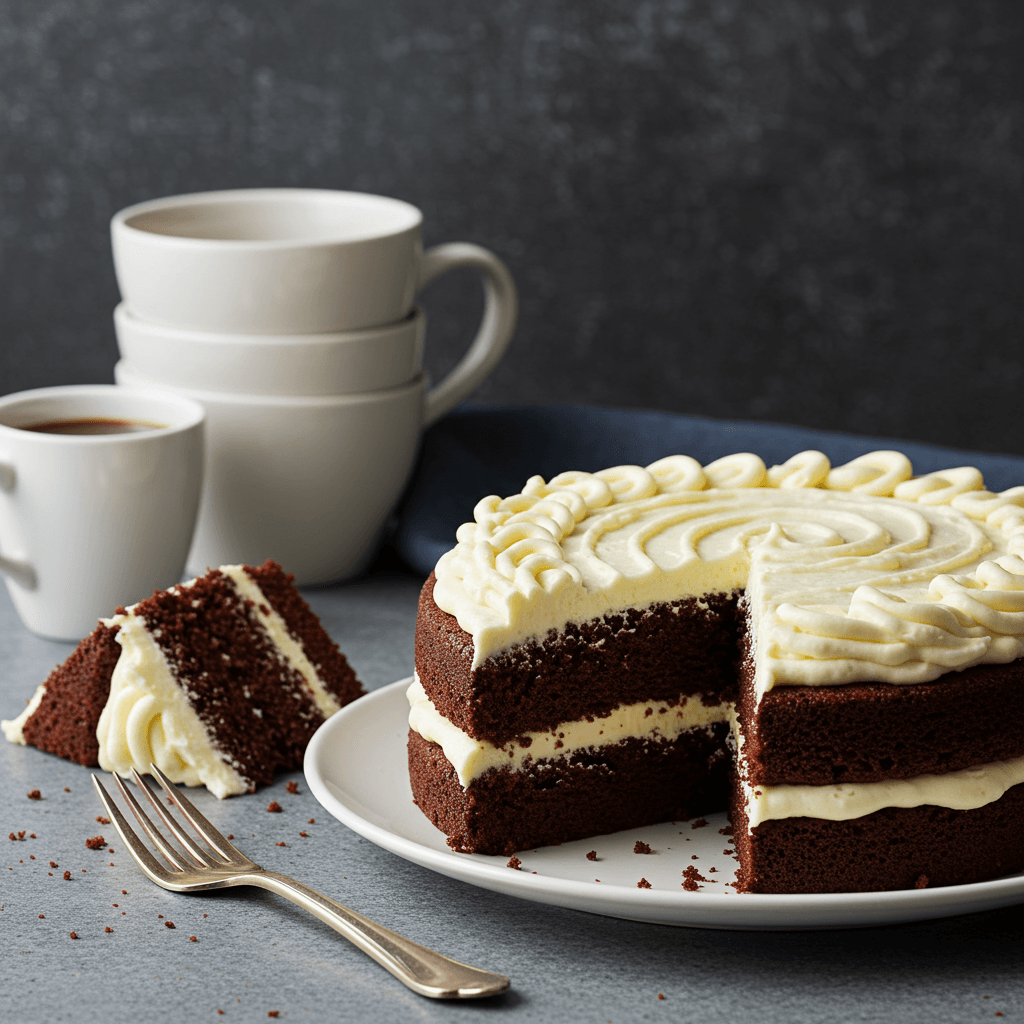 Chocolate Cake with Vanilla Frosting - Delicious Homemade Recipe