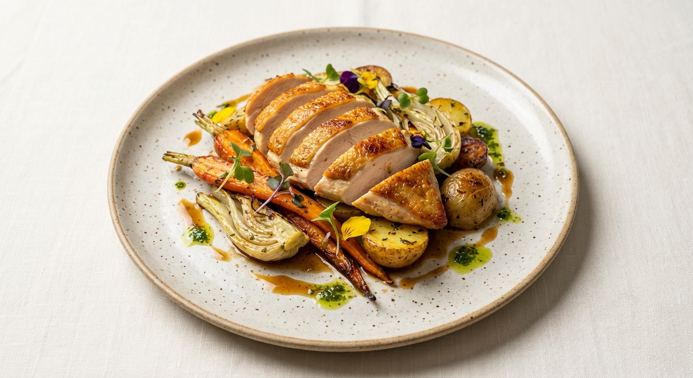 Chicken Breast with Roasted Vegetables