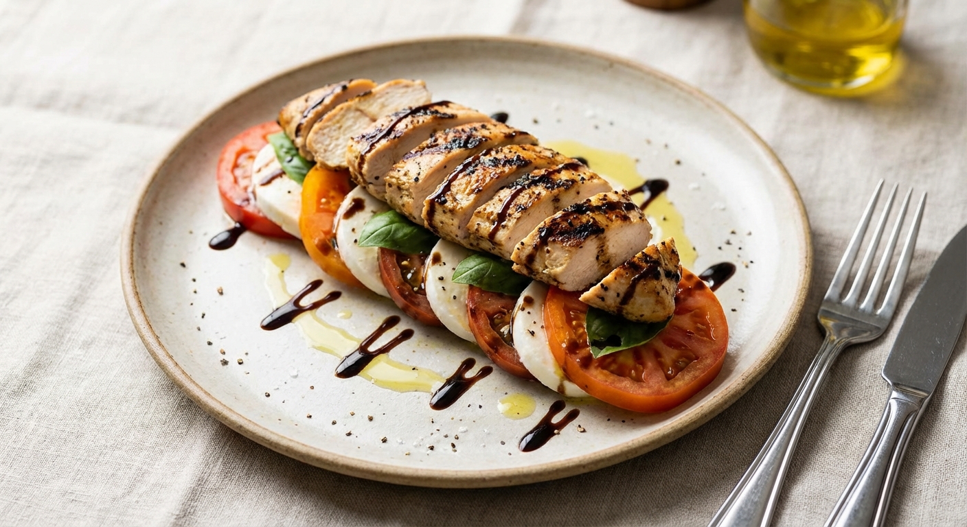 Caprese Salad with Grilled Chicken