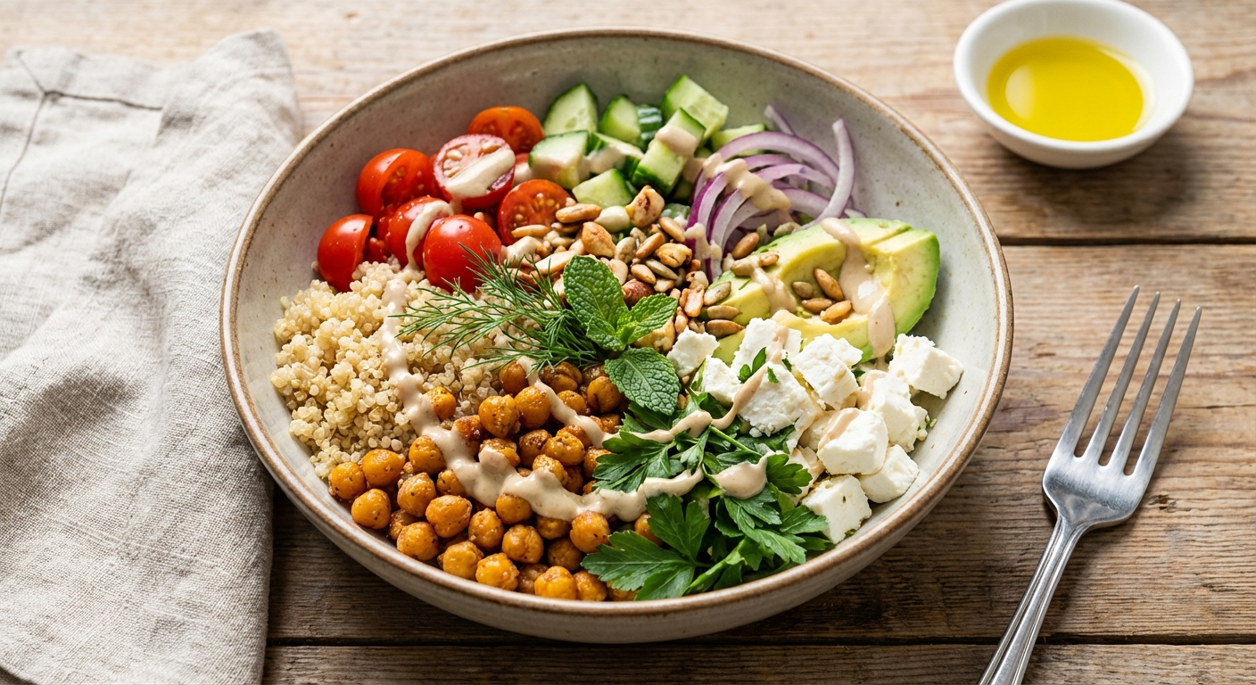 Quinoa Chickpea Salad