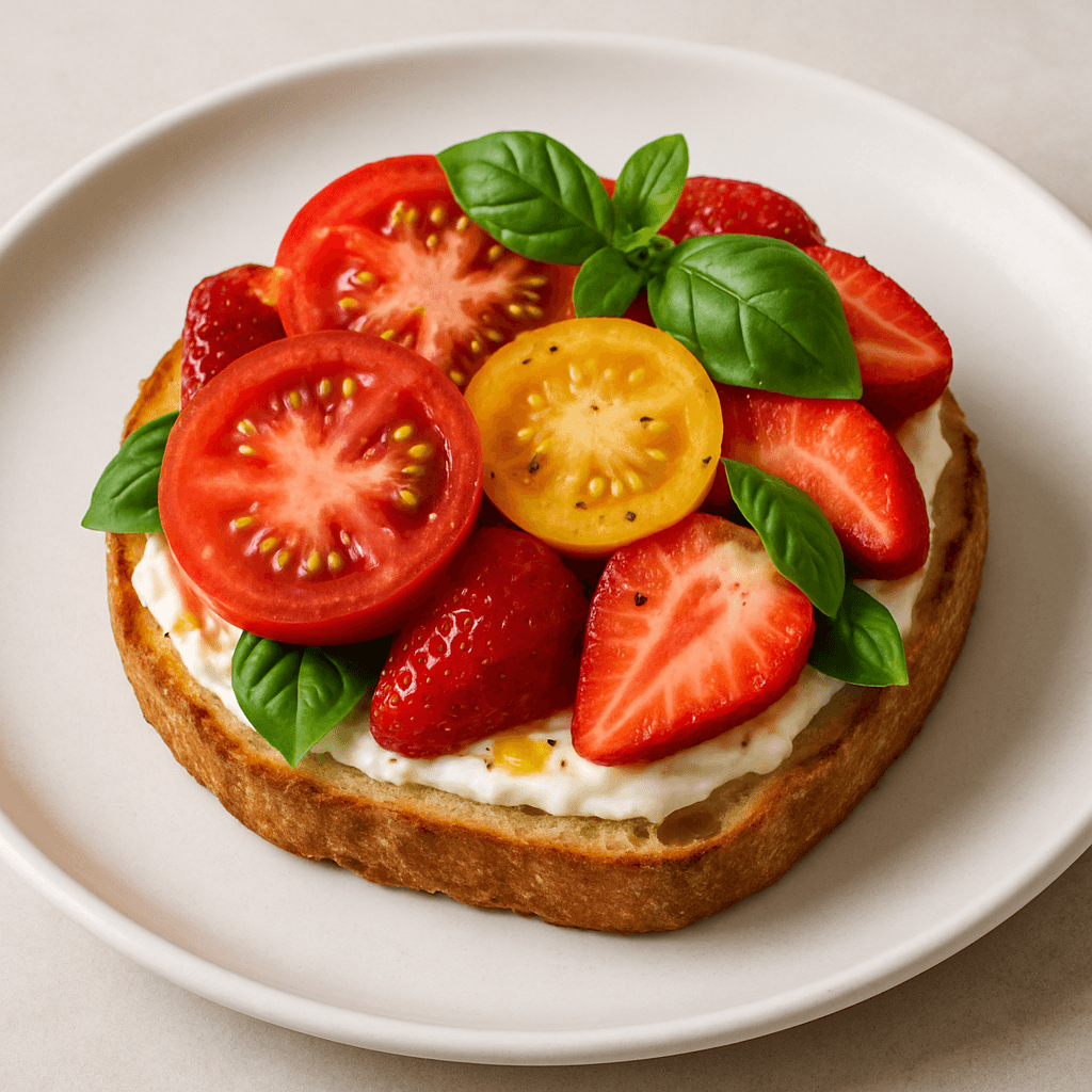 Tomato Strawberry Sandwich
