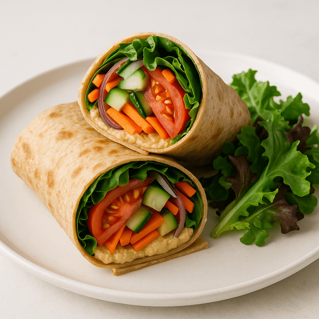 Hummus and Veggie Wrap