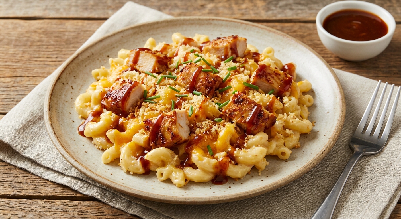 Honey BBQ Chicken Mac and Cheese