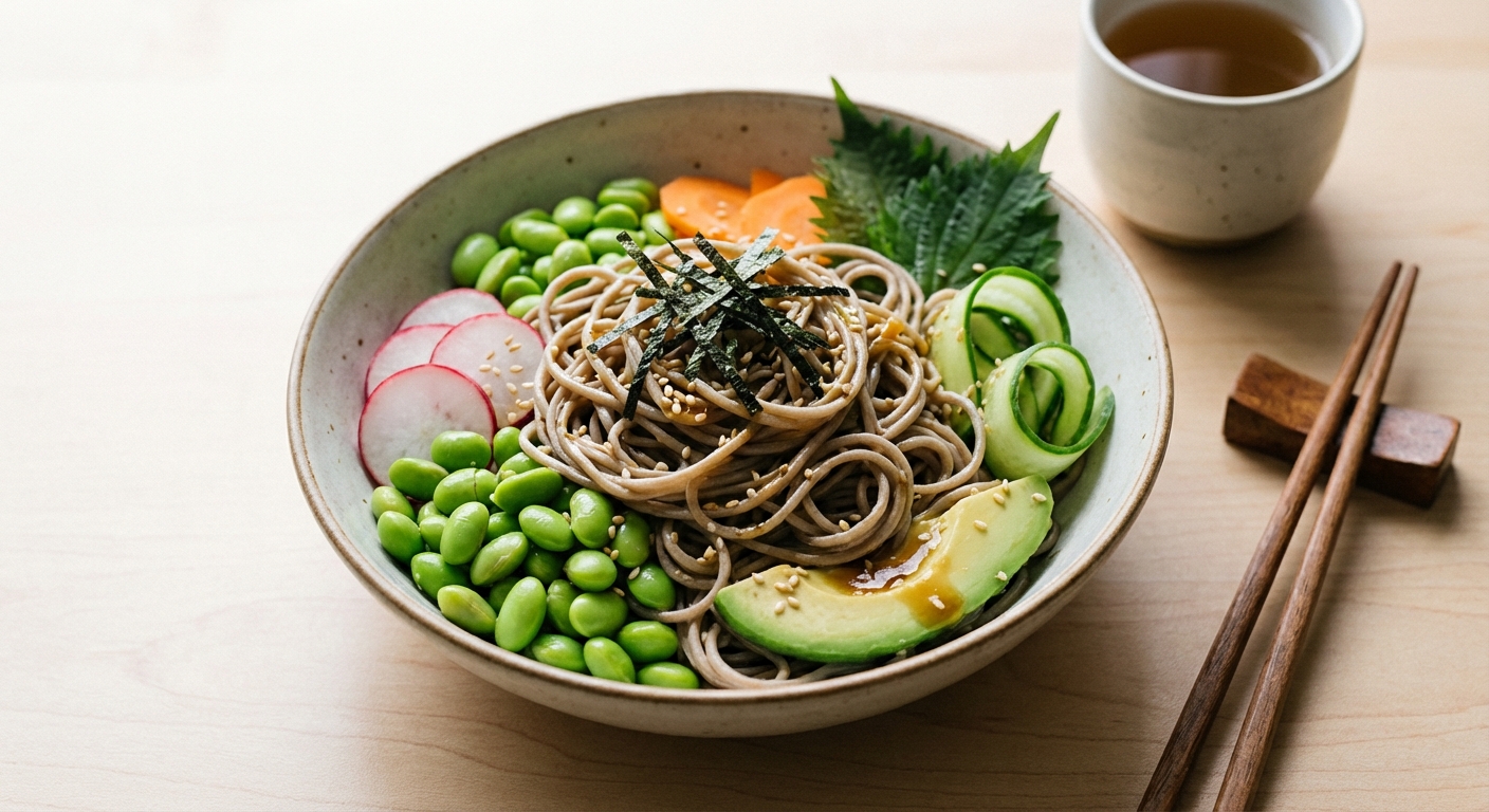 Soba Noodle Salad with Edamame