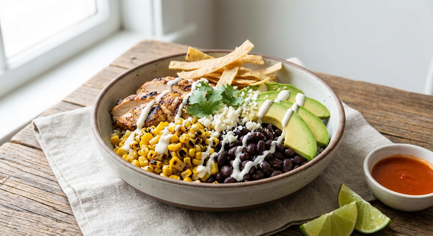Quick Chicken Taco Bowls