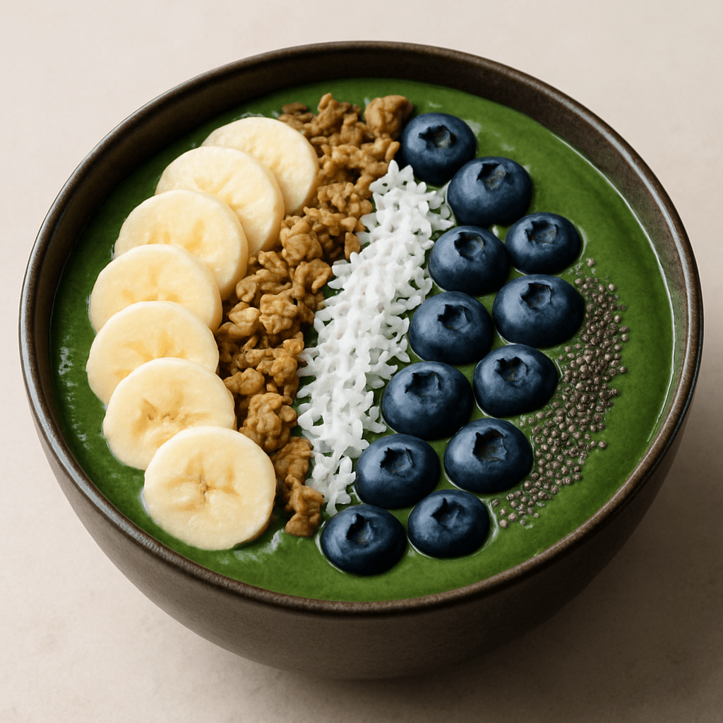 Banana Spinach Smoothie Bowl