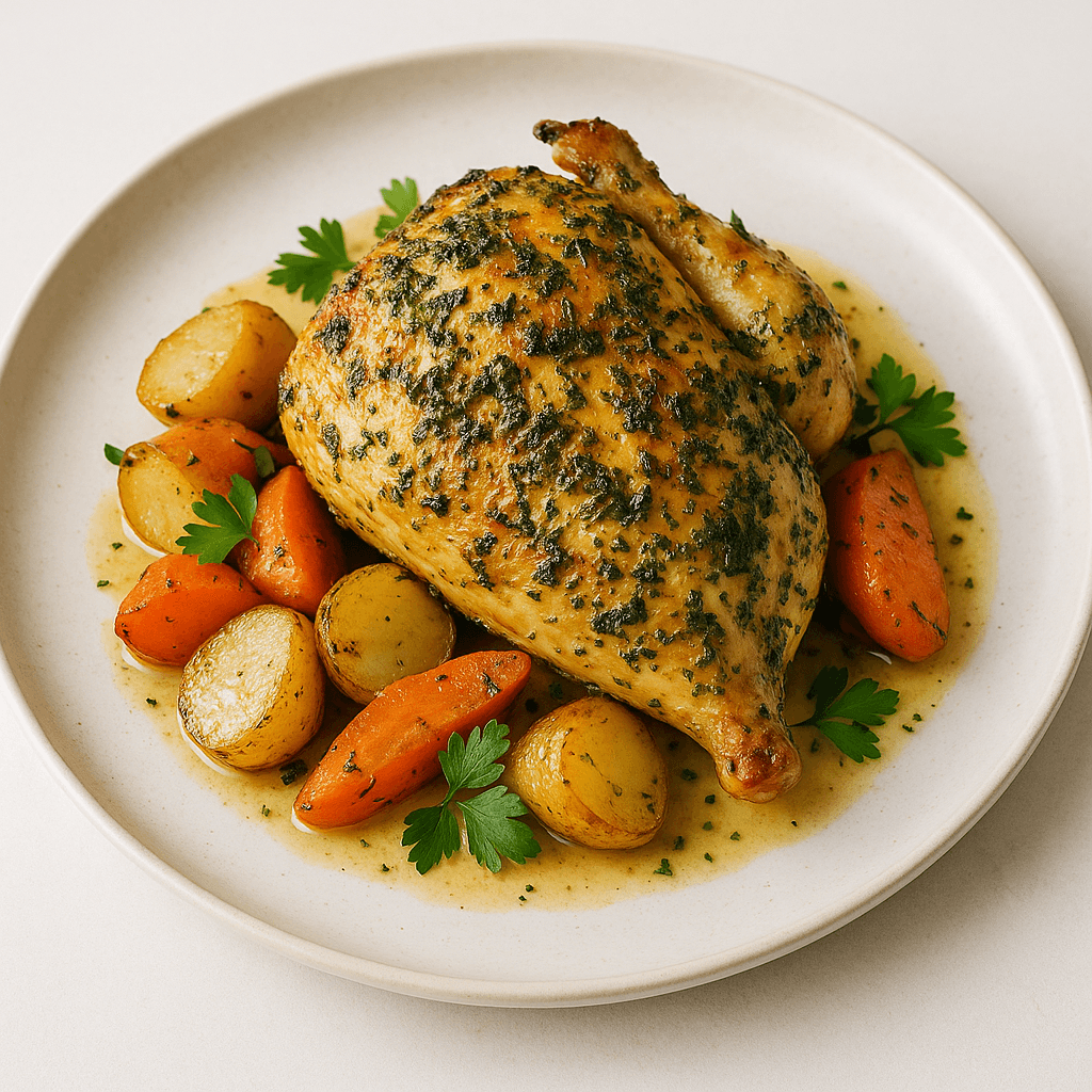Simple Herb Roasted Chicken