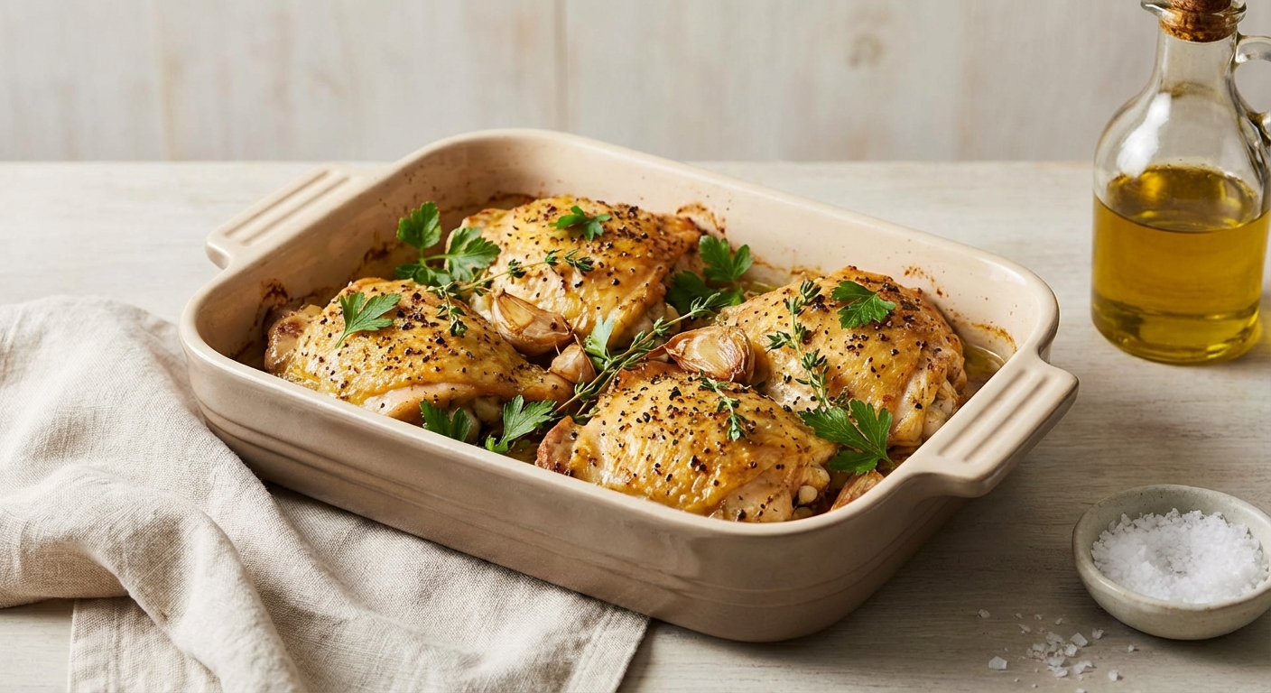 Garlic Pepper Chicken Bake