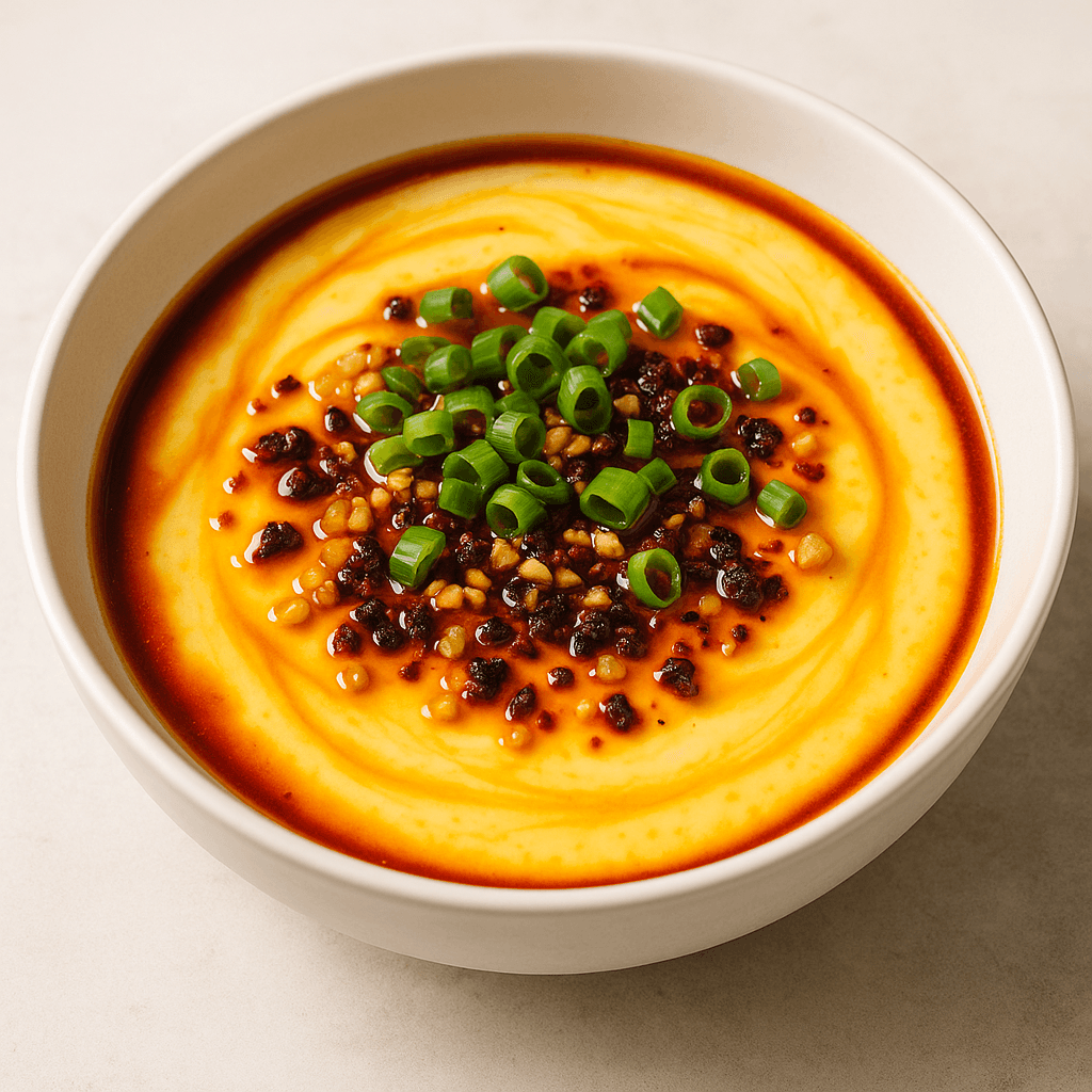 Chili Oil Steamed Eggs