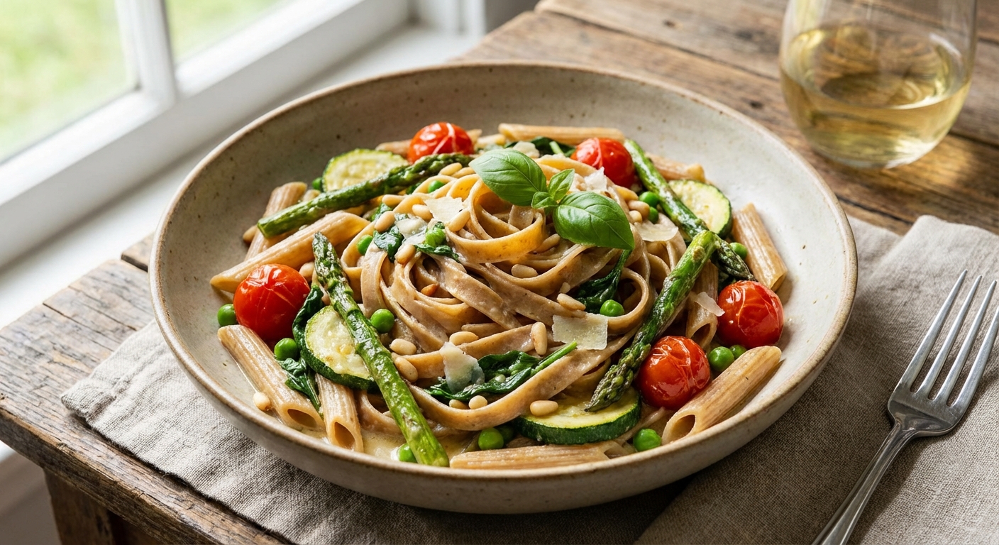 Whole Wheat Pasta Primavera