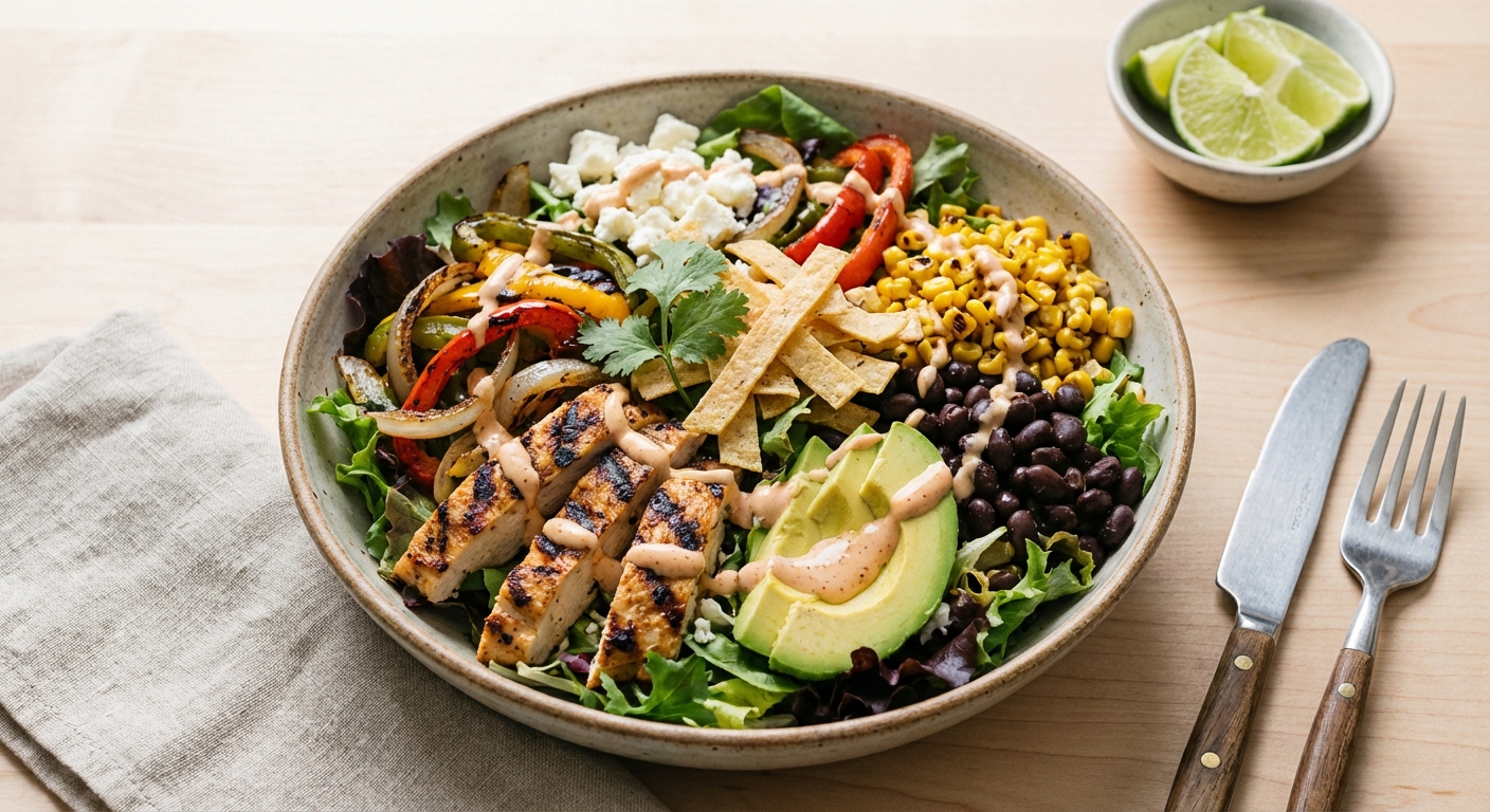 Chicken Fajita Salad Bowl