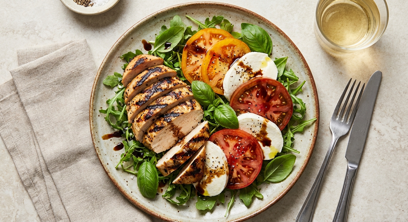 Caprese Grilled Chicken Salad